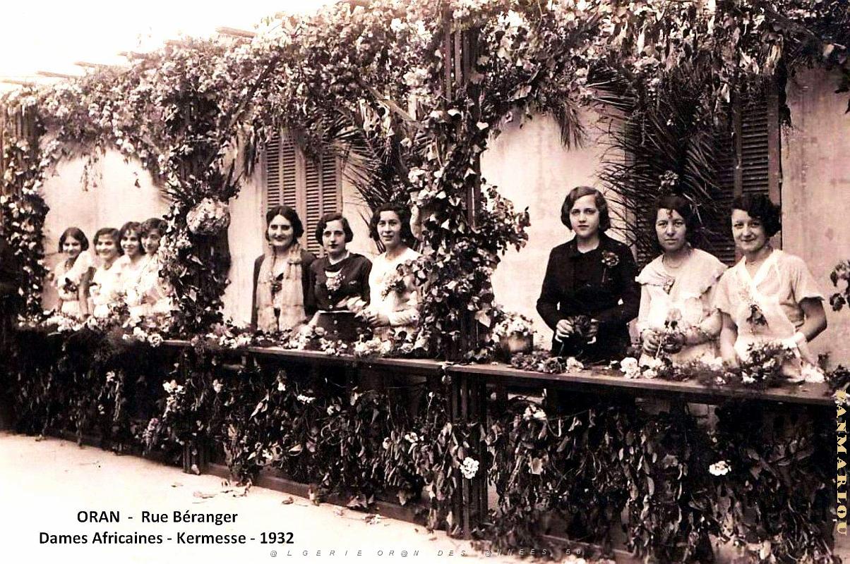 Oran - Rue Beranger - Dames Africaines - Kermesse - 1932.jpg